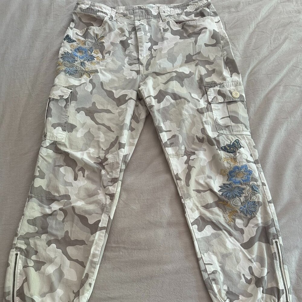 Sundance Embroidered Camo Pants